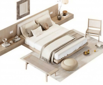 Modern Double Bed-ID:562005043