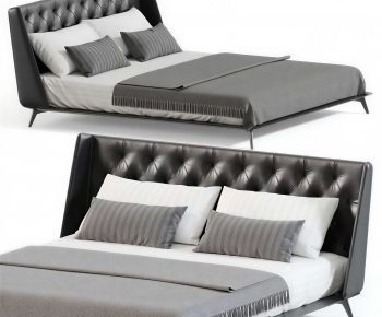 Modern Double Bed-ID:857210298