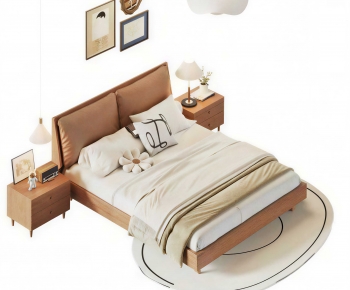 Modern Double Bed-ID:515311965