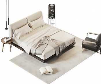 Modern Double Bed-ID:914961104