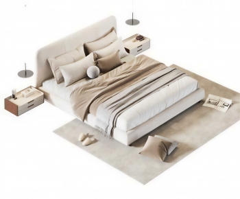 Modern Double Bed-ID:109999251