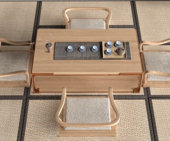Japanese Style Tea Tables And Chairs-ID:870501047