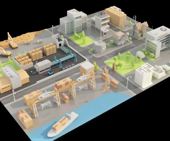 Modern Cartoon House-ID:583903074