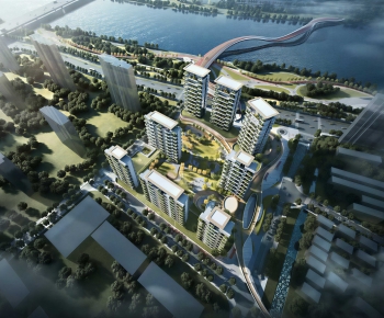 Modern Architectural Bird's-eye View Planning-ID:959368948