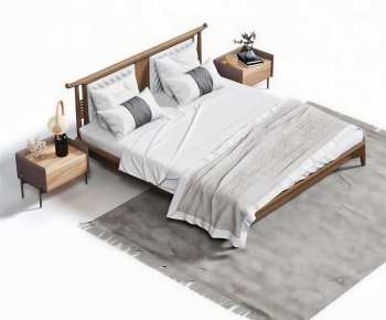 Modern Double Bed-ID:207699061