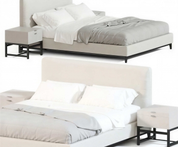 Modern Double Bed-ID:921403886