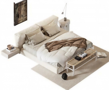 Modern Double Bed-ID:333625086