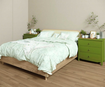Modern Double Bed-ID:313019857