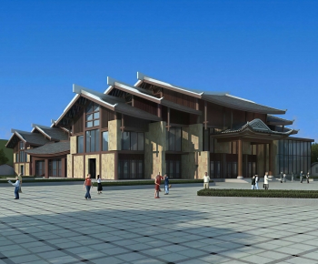 Chinese Style Ancient Architectural Buildings-ID:391669991