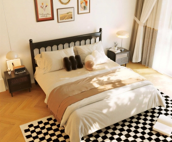 Modern Double Bed-ID:271855124