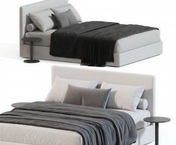 Modern Double Bed-ID:957972057