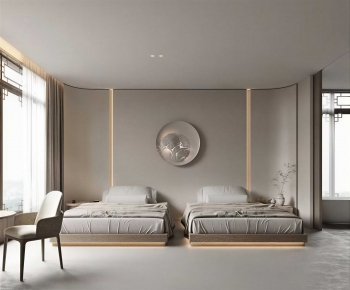 Wabi-sabi Style Guest Room-ID:417238953