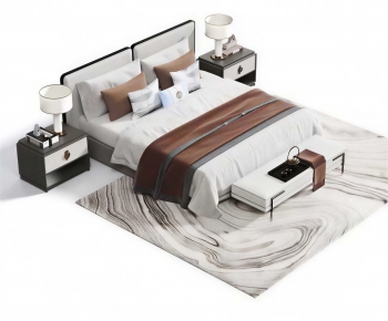 New Chinese Style Double Bed-ID:192209967