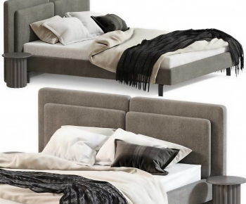 Modern Double Bed-ID:600794086