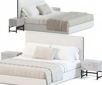 Modern Double Bed-ID:368189102