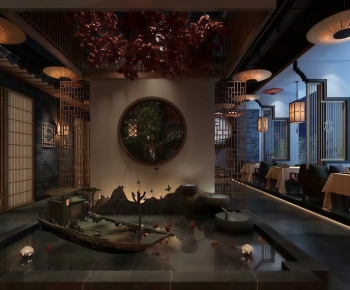 New Chinese Style Dining Room-ID:794147979