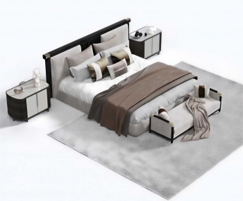 New Chinese Style Double Bed-ID:687913897