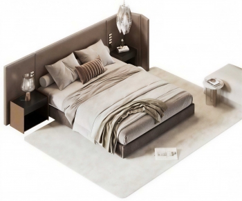 Modern Double Bed-ID:535870082