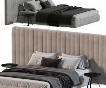 Modern Double Bed-ID:931570553