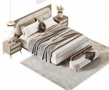Modern Double Bed-ID:504762892