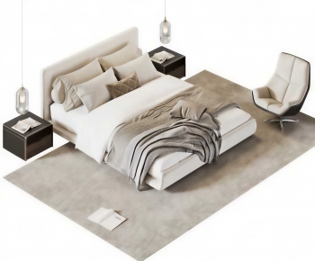 Modern Double Bed-ID:354069952