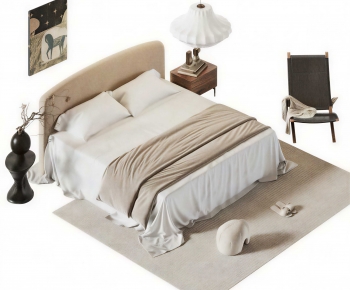 Modern Double Bed-ID:701036938