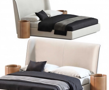 Modern Double Bed-ID:623970995