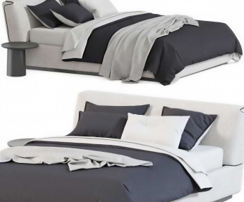 Modern Double Bed-ID:843360438