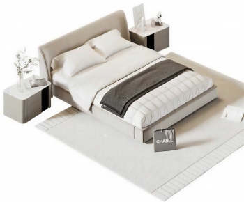 Modern Double Bed-ID:642193088