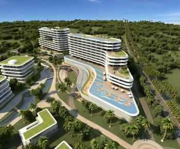 Modern Appearance Of Commercial Building-ID:969390994