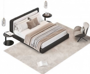 Modern Double Bed-ID:972160101