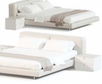 Modern Double Bed-ID:604428051