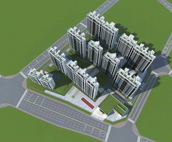 Modern Architectural Bird's-eye View Planning-ID:586883072