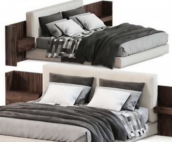 Modern Double Bed-ID:348207006