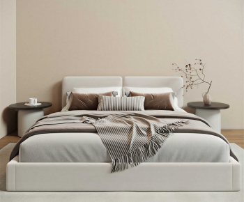 Modern Double Bed-ID:244519005