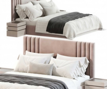 Modern Double Bed-ID:387505052