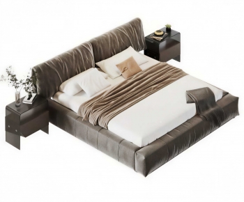 Modern Double Bed-ID:313699012