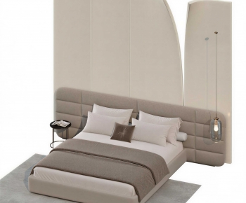 Modern Double Bed-ID:485564956