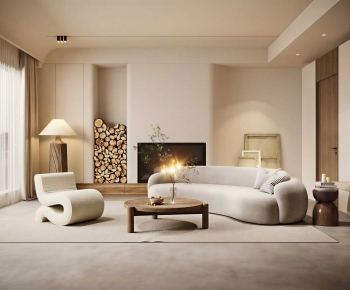 Modern A Living Room-ID:839628935