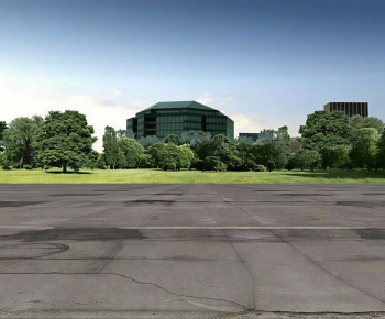 Modern Park Landscape-ID:525816928