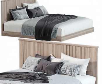 Modern Double Bed-ID:810889962