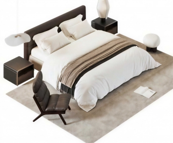 Modern Double Bed-ID:295981883
