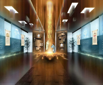 New Chinese Style Exhibition Hall-ID:454154975