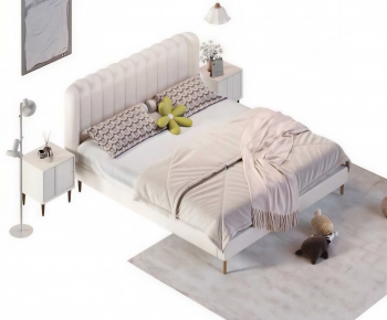 Modern Double Bed-ID:467902908