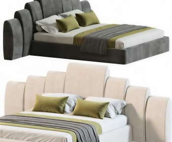 Modern Double Bed-ID:719583998