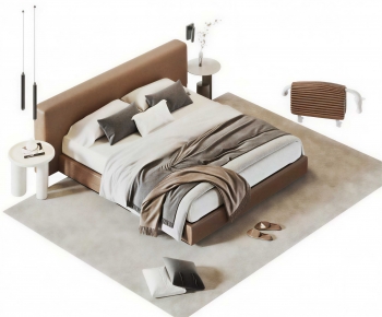 Modern Double Bed-ID:330724953