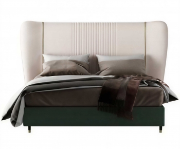 Modern Double Bed-ID:349857092