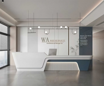 Modern Office Reception Desk-ID:788450238