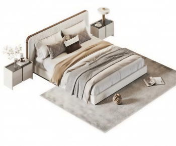 Modern Double Bed-ID:207946069