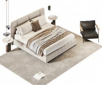 Modern Double Bed-ID:144629585
